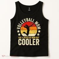 Volleyball Mom Like A Regular But Cooler Mother's Day Tank Top thumb 2