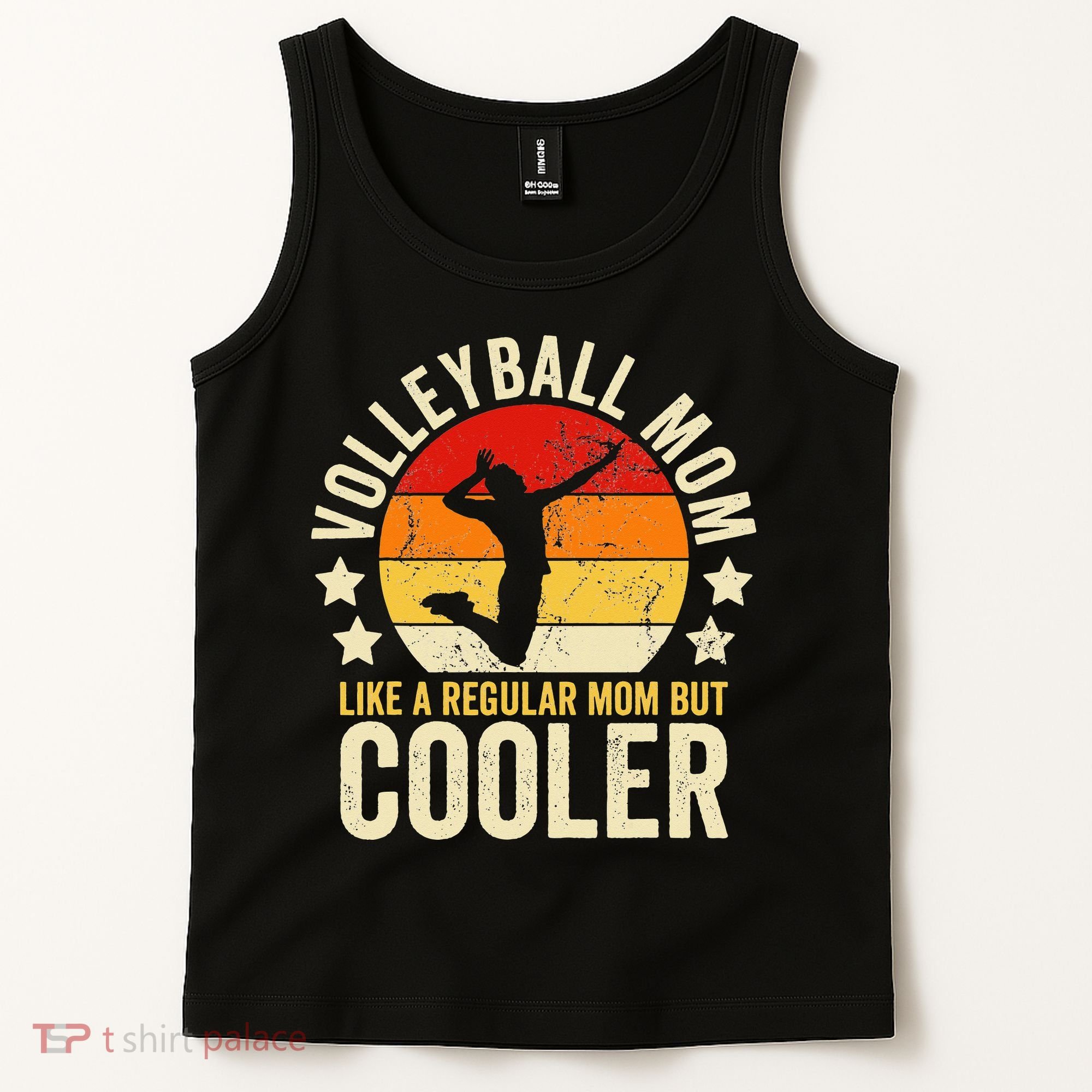 Volleyball Mom Like A Regular But Cooler Mother's Day Tank Top