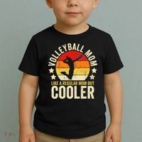Volleyball Mom Like A Regular But Cooler Mother's Day Toddler T-Shirt thumb 2