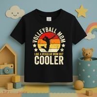 Volleyball Mom Like A Regular But Cooler Mother's Day Toddler T-Shirt thumb 3