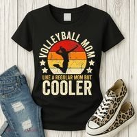 Volleyball Mom Like A Regular But Cooler Mother's Day Women's T-Shirt thumb 3