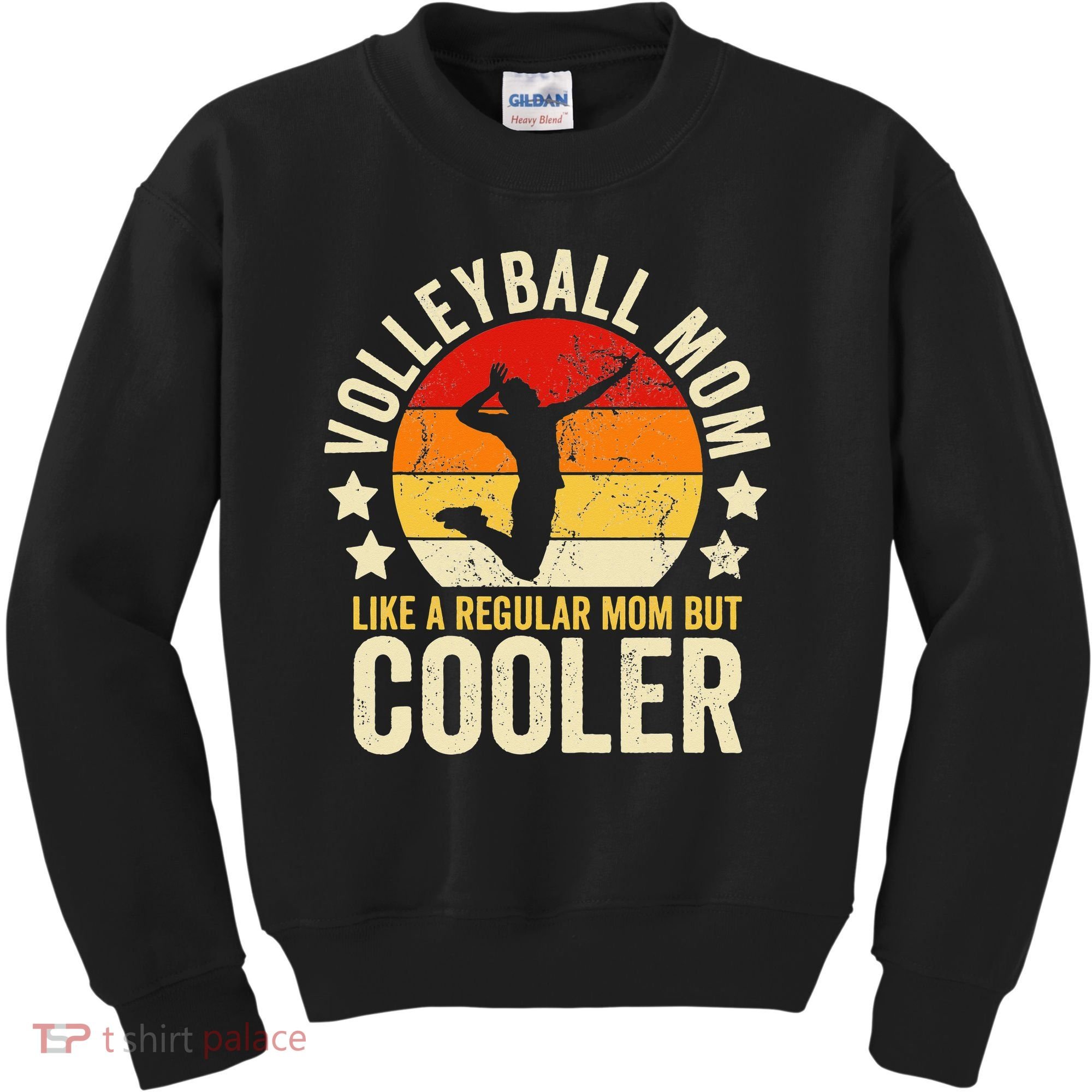 Volleyball Mom Like A Regular But Cooler Mother's Day Kids Sweatshirt