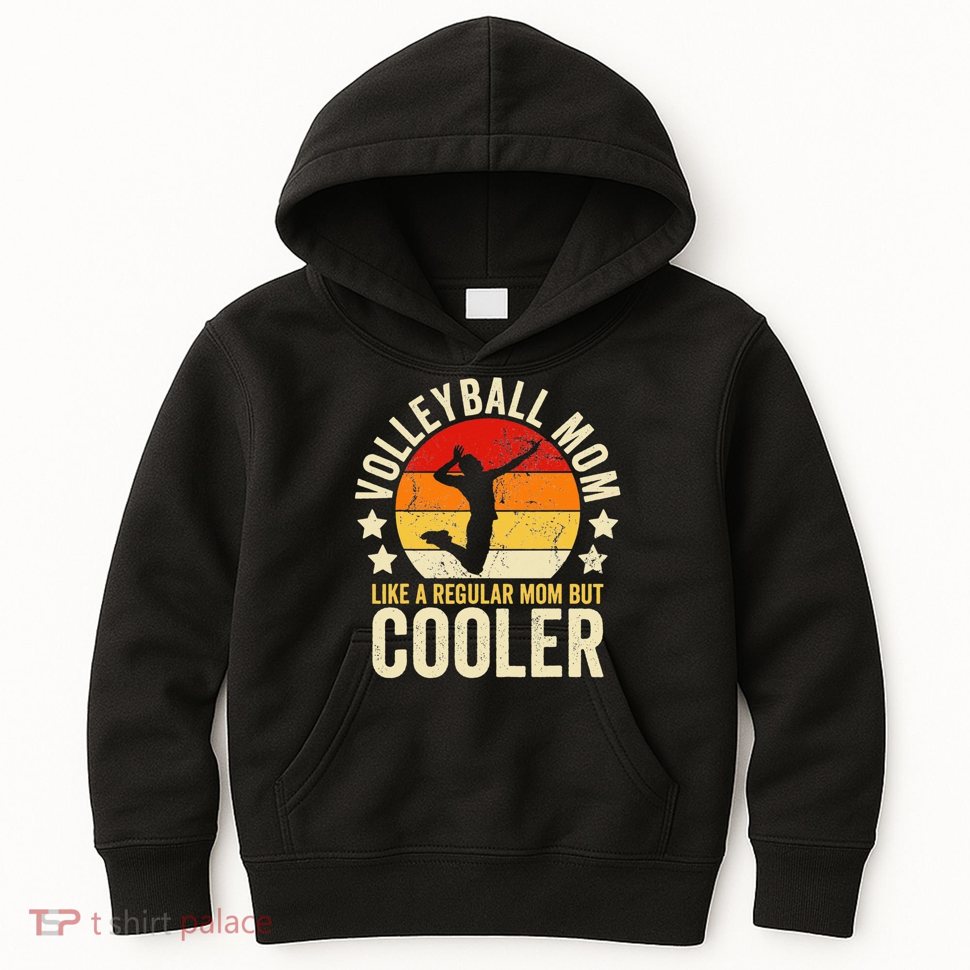 Volleyball Mom Like A Regular But Cooler Mother's Day Kids Hoodie