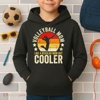 Volleyball Mom Like A Regular But Cooler Mother's Day Kids Hoodie thumb 2