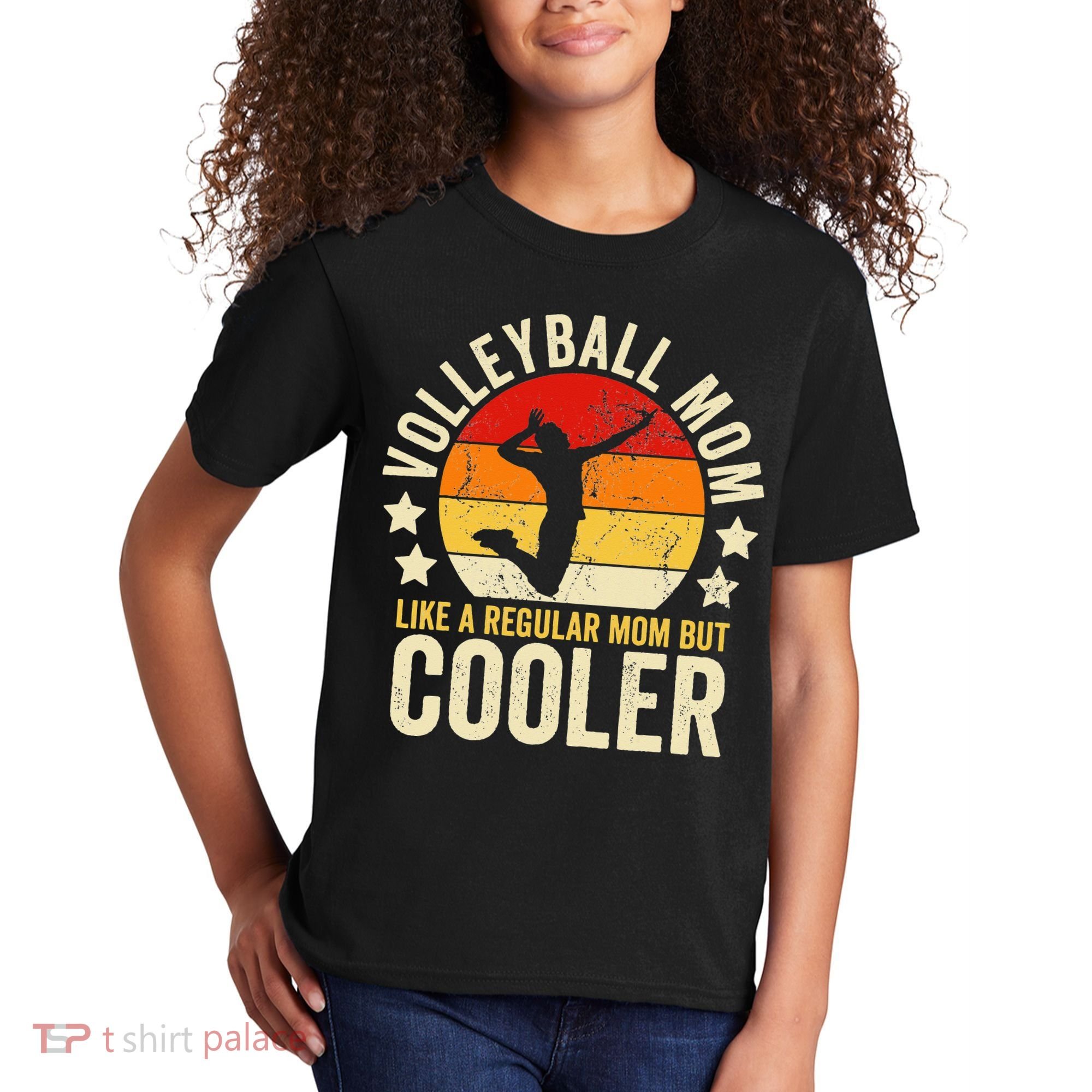 Volleyball Mom Like A Regular But Cooler Mother's Day Kids T-Shirt