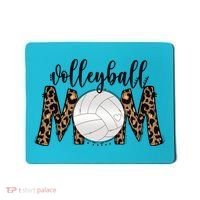 Volleyball Mom Leopard Print Proud Women's Cheetah Pattern Great Gift Mousepad thumb 0