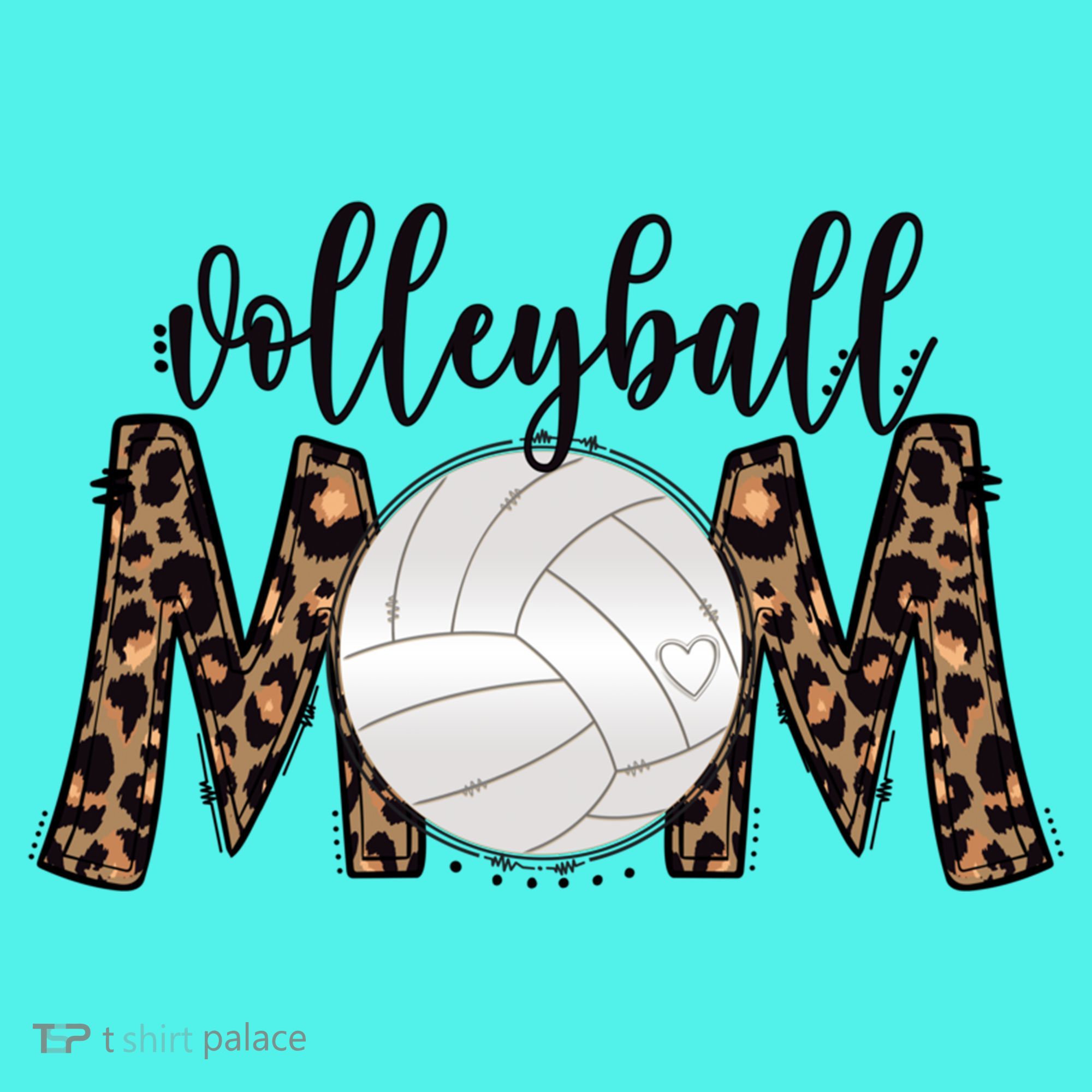 Volleyball Mom Leopard Print Proud Women's Cheetah Pattern Great Gift Mousepad
