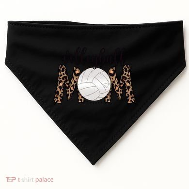 Volleyball Mom Leopard Print Proud Women's Cheetah Pattern Great Gift USA-Made Doggie Bandana