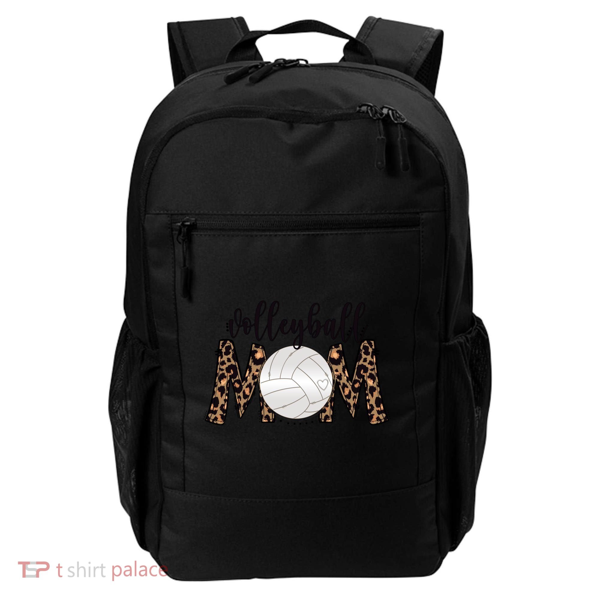 Volleyball Mom Leopard Print Proud Women's Cheetah Pattern Great Gift Backpack