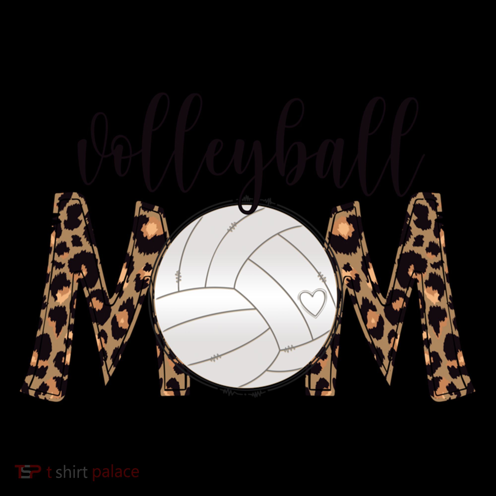 Volleyball Mom Leopard Print Proud Women's Cheetah Pattern Great Gift Coffee Mug