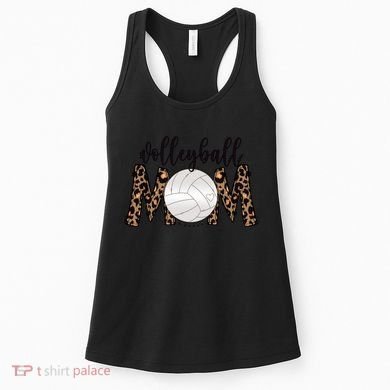 Volleyball Mom Leopard Print Proud Women's Cheetah Pattern Great Gift Women's Tank Top