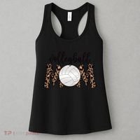 Volleyball Mom Leopard Print Proud Women's Cheetah Pattern Great Gift Women's Tank Top thumb 3