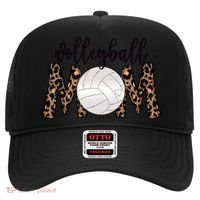 Volleyball Mom Leopard Print Proud Women's Cheetah Pattern Great Gift Hat thumb 0
