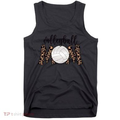Volleyball Mom Leopard Print Proud Women's Cheetah Pattern Great Gift Tank Top
