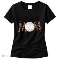 Volleyball Mom Leopard Print Proud Women's Cheetah Pattern Great Gift Women's T-Shirt thumb 0