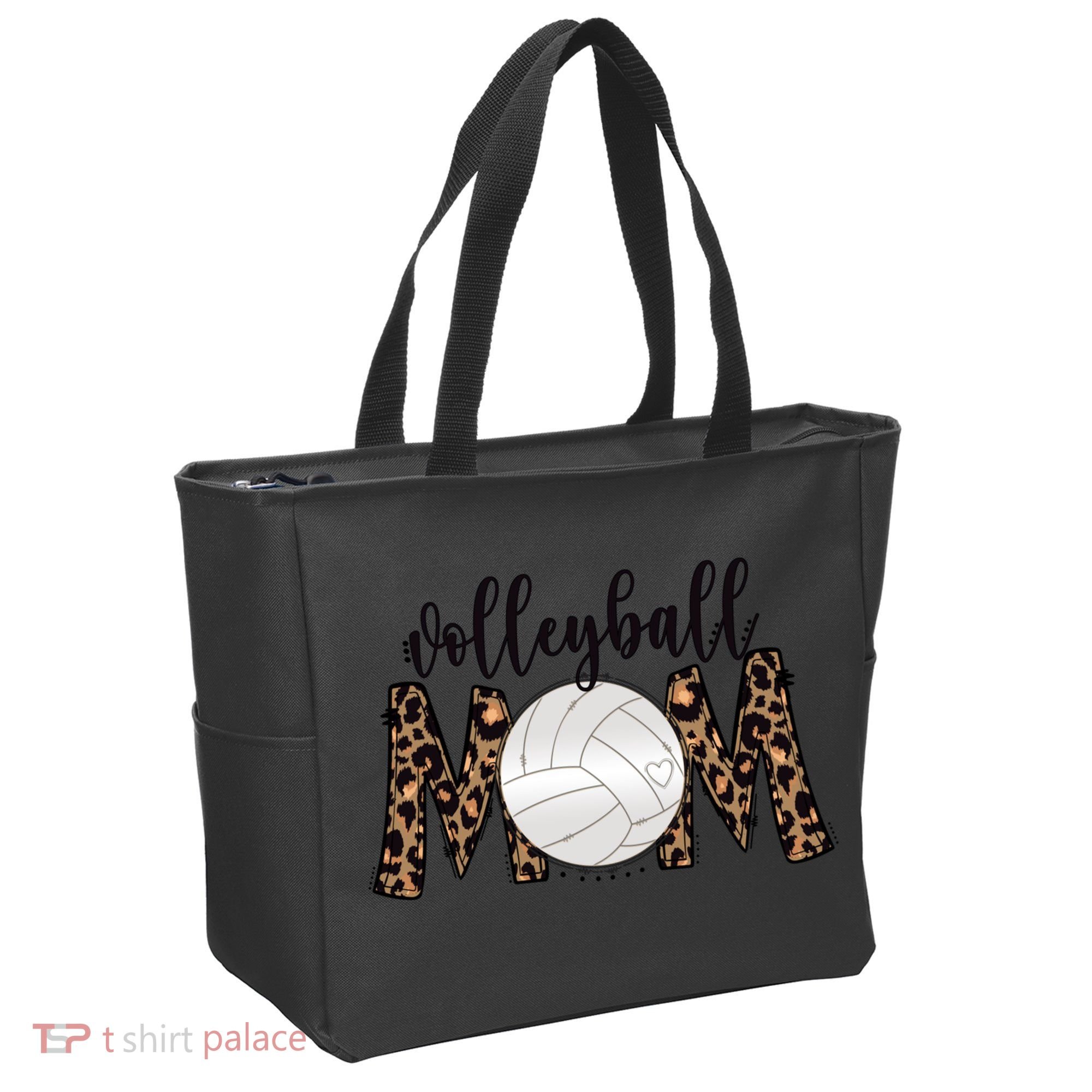 Volleyball Mom Leopard Print Proud Women's Cheetah Pattern Great Gift Tote Bag