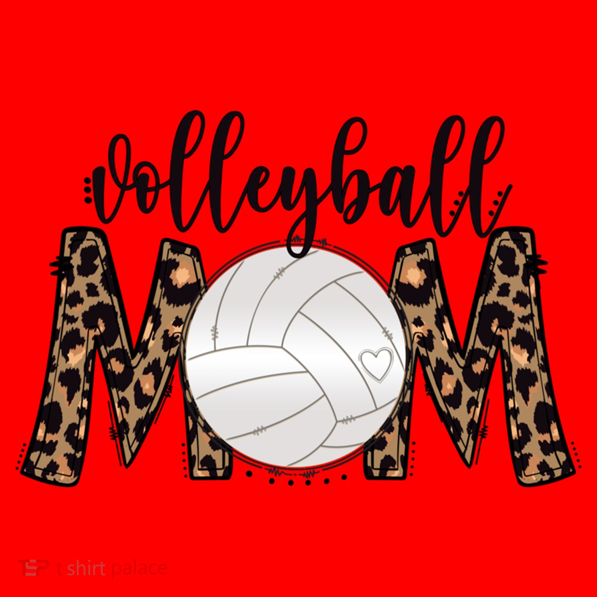 Volleyball Mom Leopard Print Proud Women's Cheetah Pattern Great Gift Santa Hat