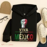 Viva Mexico Mexican Pride Fist Hoodie thumb 4