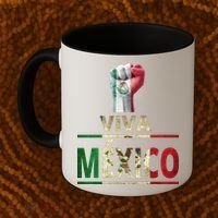 Viva Mexico Mexican Pride Fist Coffee Mug thumb 2