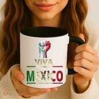Viva Mexico Mexican Pride Fist Coffee Mug thumb 3