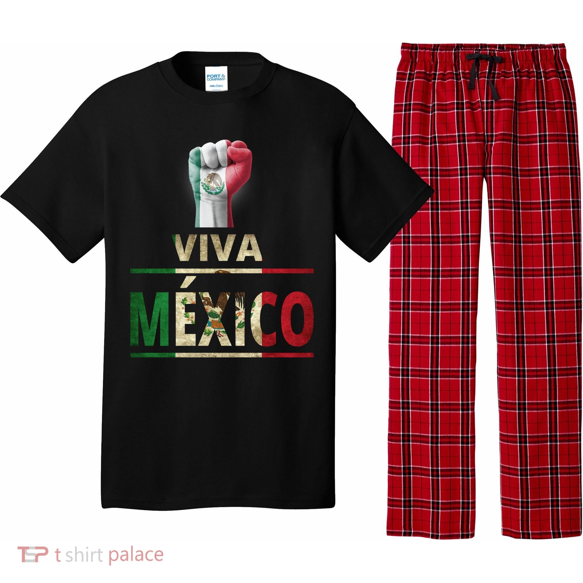 Viva Mexico Mexican Pride Fist Pajama Set