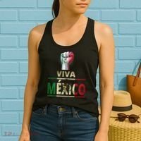 Viva Mexico Mexican Pride Fist Women's Tank Top thumb 2