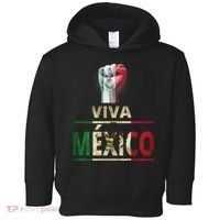 Viva Mexico Mexican Pride Fist Toddler Hoodie thumb 0