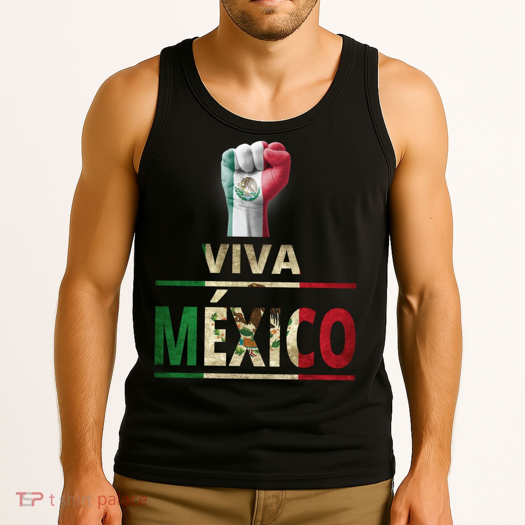Viva Mexico Mexican Pride Fist Tank Top