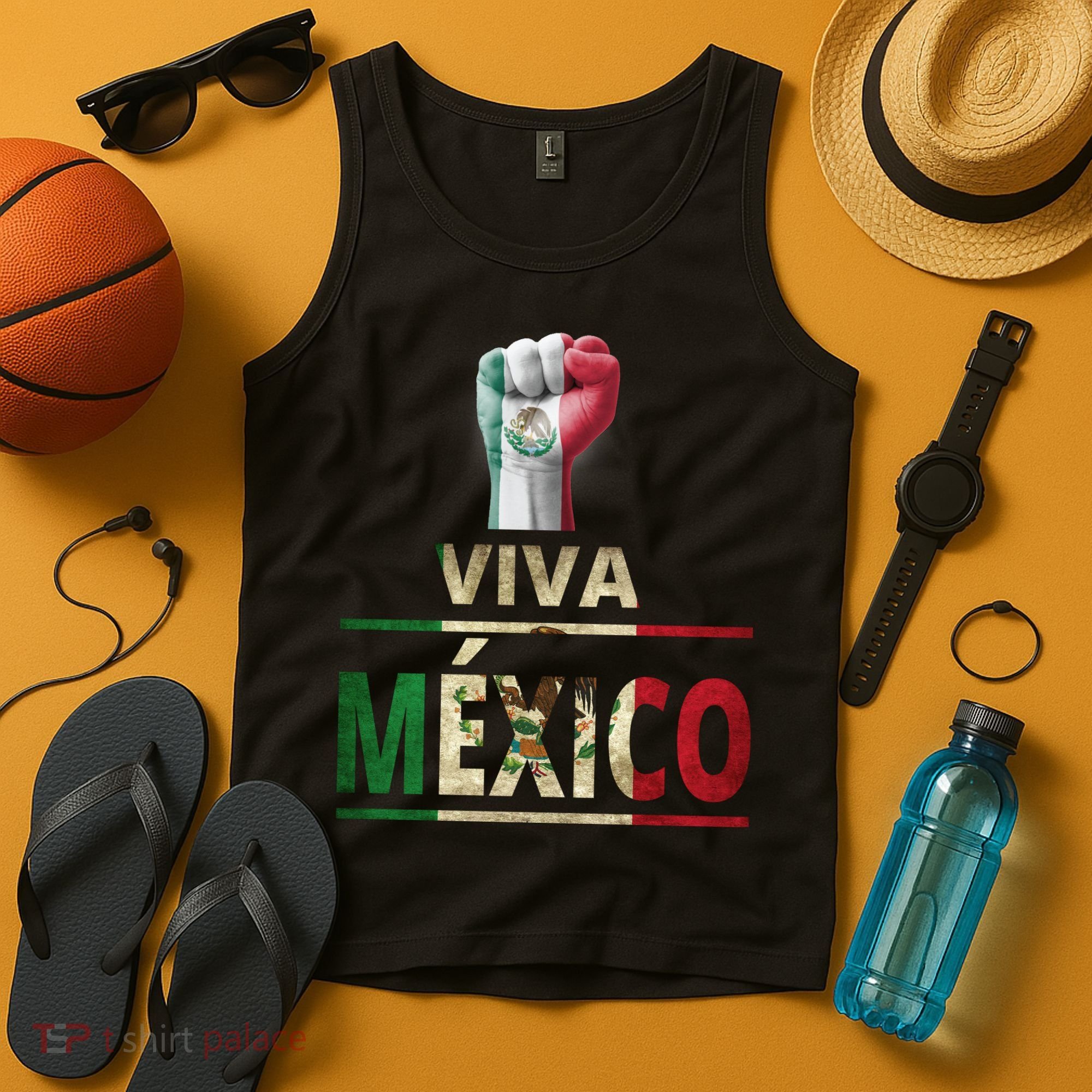 Viva Mexico Mexican Pride Fist Tank Top