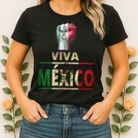 Viva Mexico Mexican Pride Fist Women's T-Shirt thumb 2