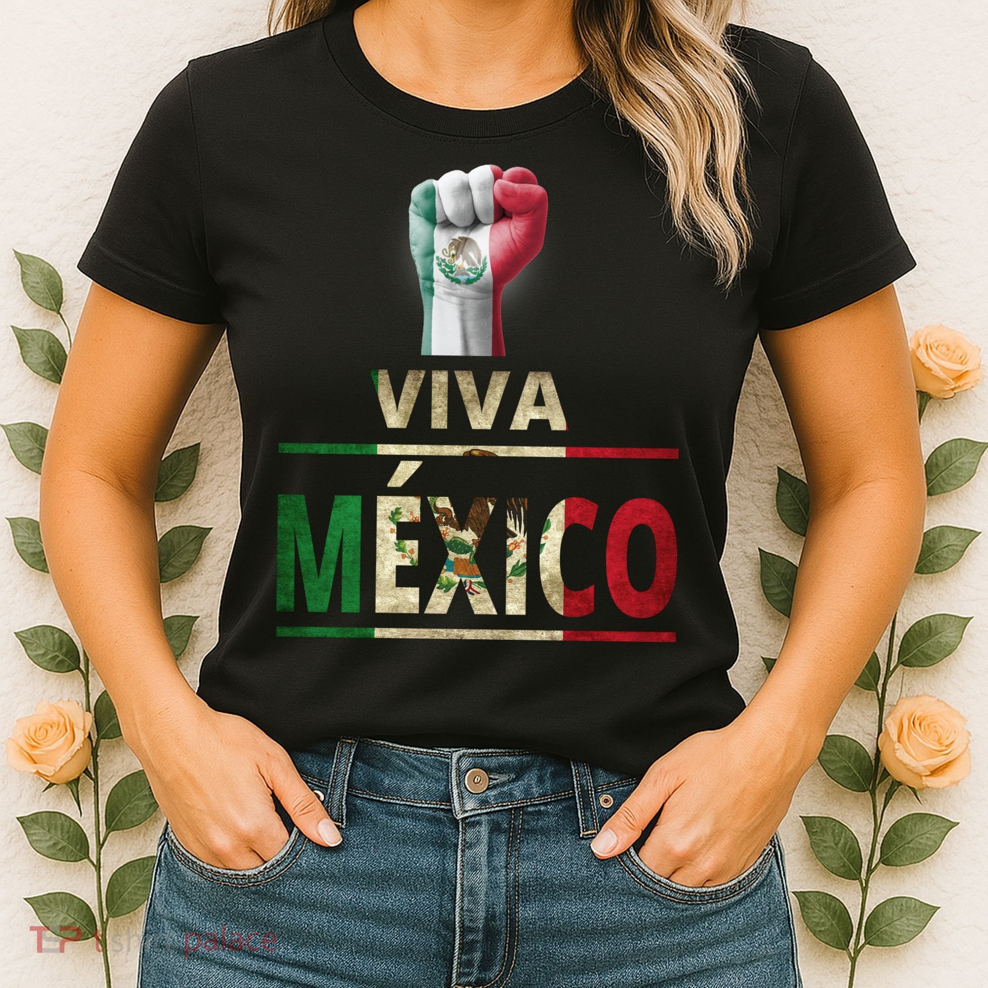 Viva Mexico Mexican Pride Fist Women's T-Shirt