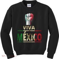 Viva Mexico Mexican Pride Fist Kids Sweatshirt thumb 0