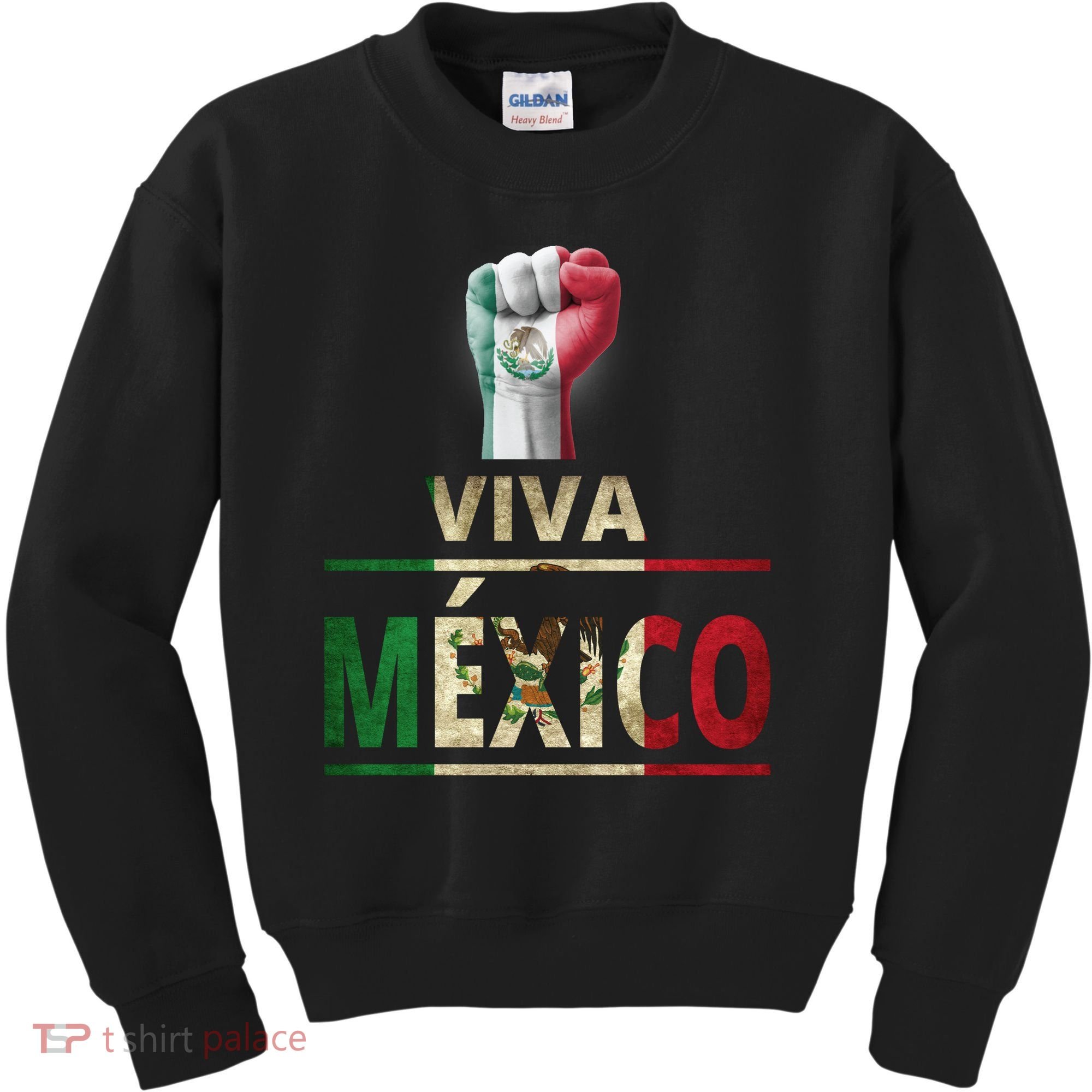 Viva Mexico Mexican Pride Fist Kids Sweatshirt