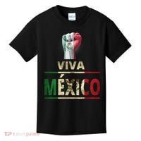 Viva Mexico Mexican Pride Fist Kids T-Shirt thumb 0