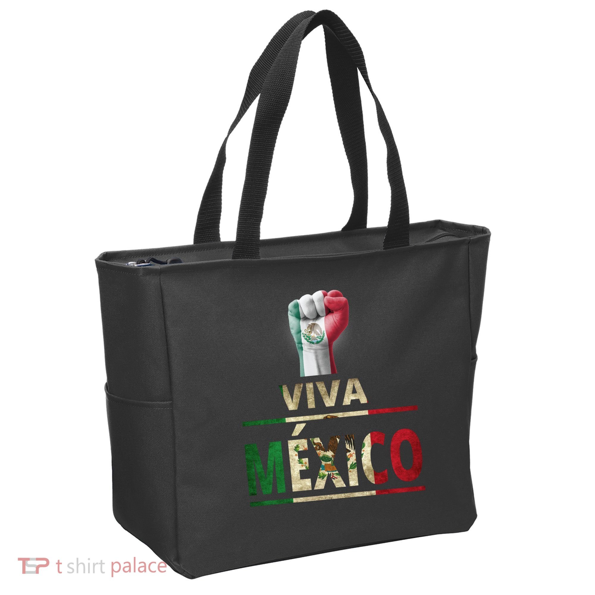 Viva Mexico Mexican Pride Fist Tote Bag