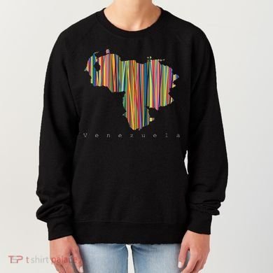 Venezuela Map Multicoloured Kinetism Women's Sweatshirt