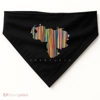 Venezuela Map Multicoloured Kinetism USA-Made Doggie Bandana thumb 0