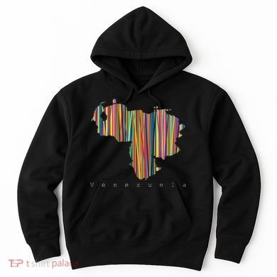 Venezuela Map Multicoloured Kinetism Hoodie