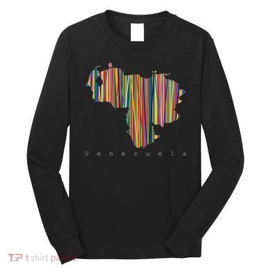 Venezuela Map Multicoloured Kinetism Long Sleeve Shirt