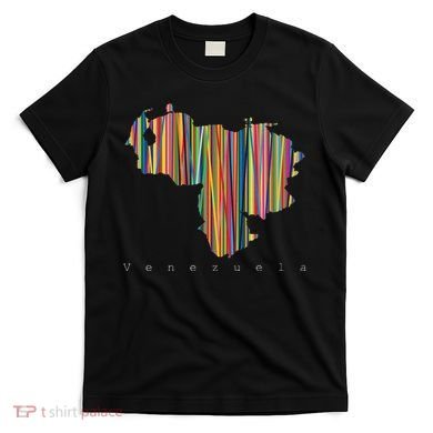 Venezuela Map Multicoloured Kinetism T-Shirt