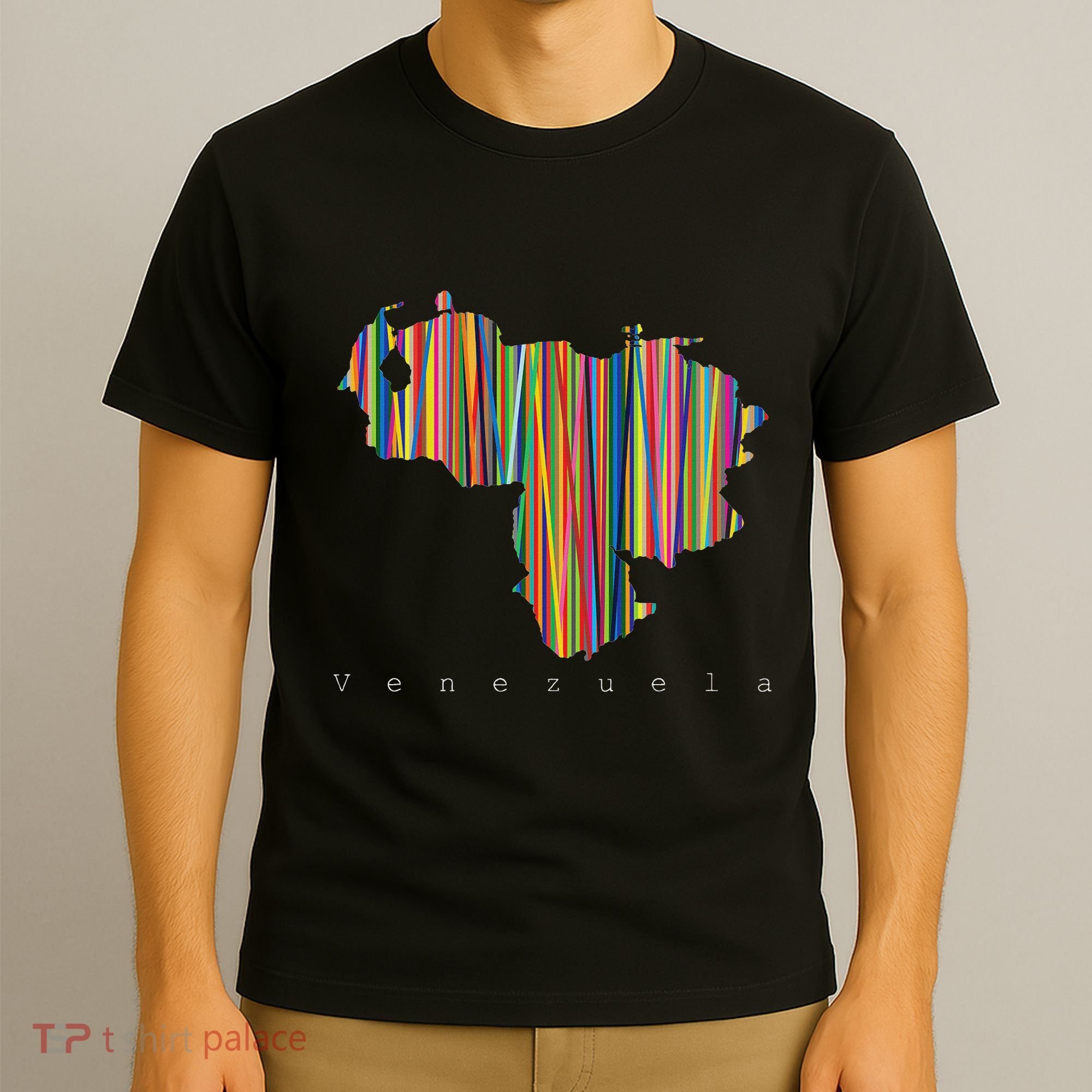 Venezuela Map Multicoloured Kinetism T-Shirt