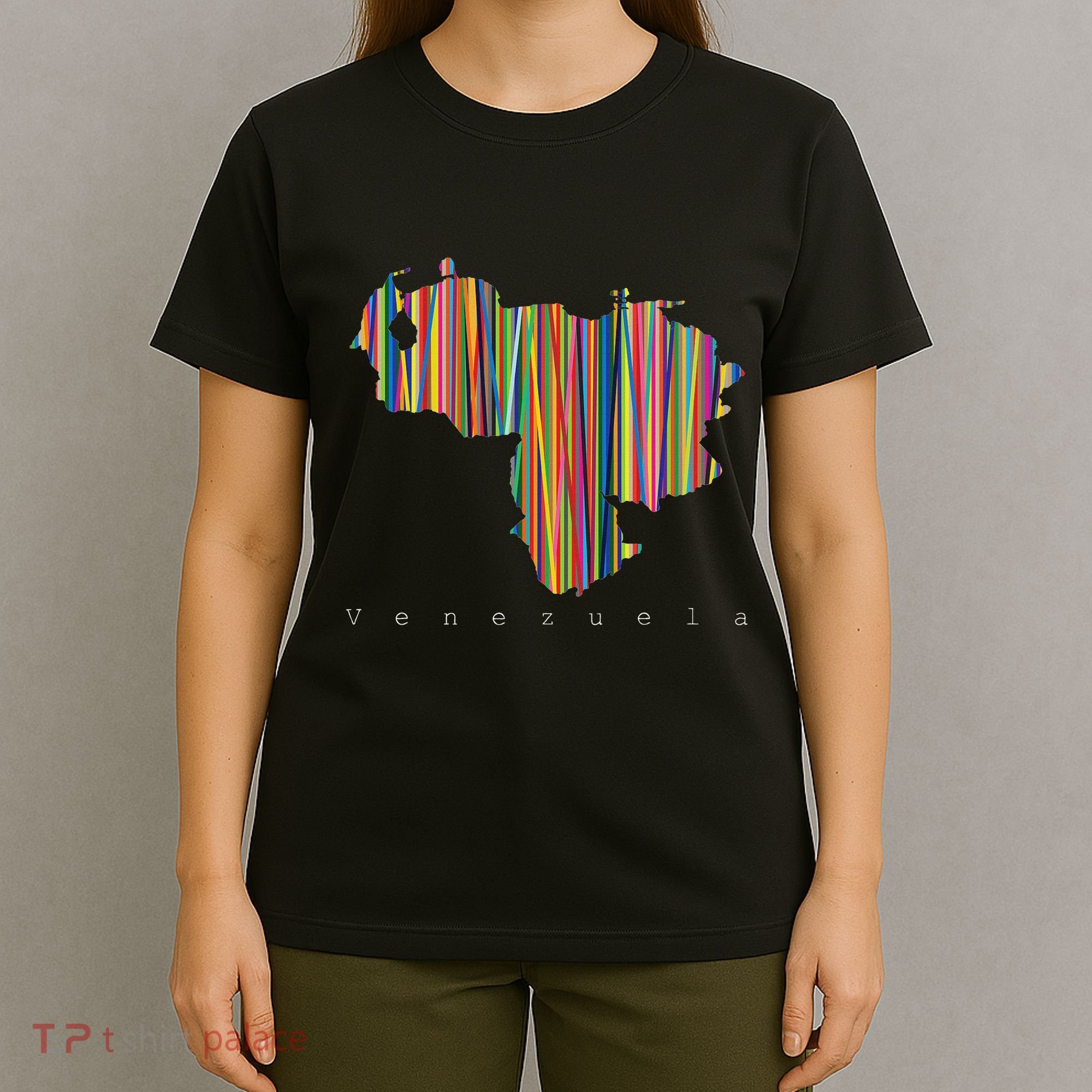 Venezuela Map Multicoloured Kinetism T-Shirt