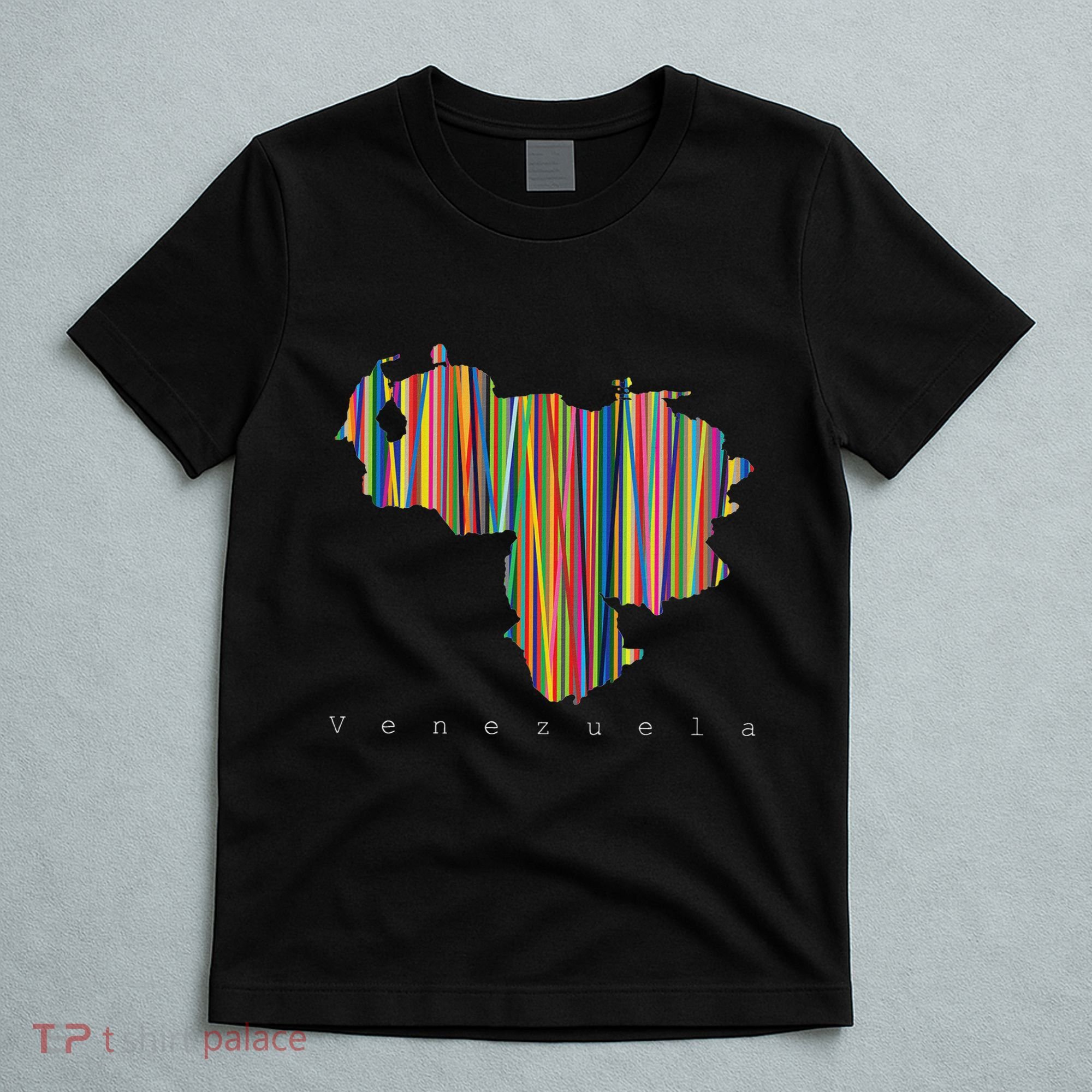 Venezuela Map Multicoloured Kinetism T-Shirt