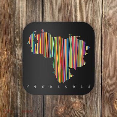Venezuela Map Multicoloured Kinetism Coaster