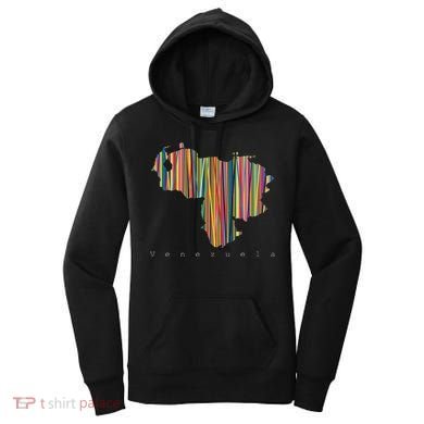 Venezuela Map Multicoloured Kinetism Women's Hoodie