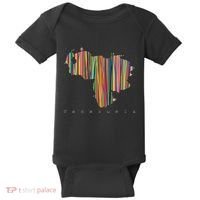 Venezuela Map Multicoloured Kinetism Baby Bodysuit thumb 0