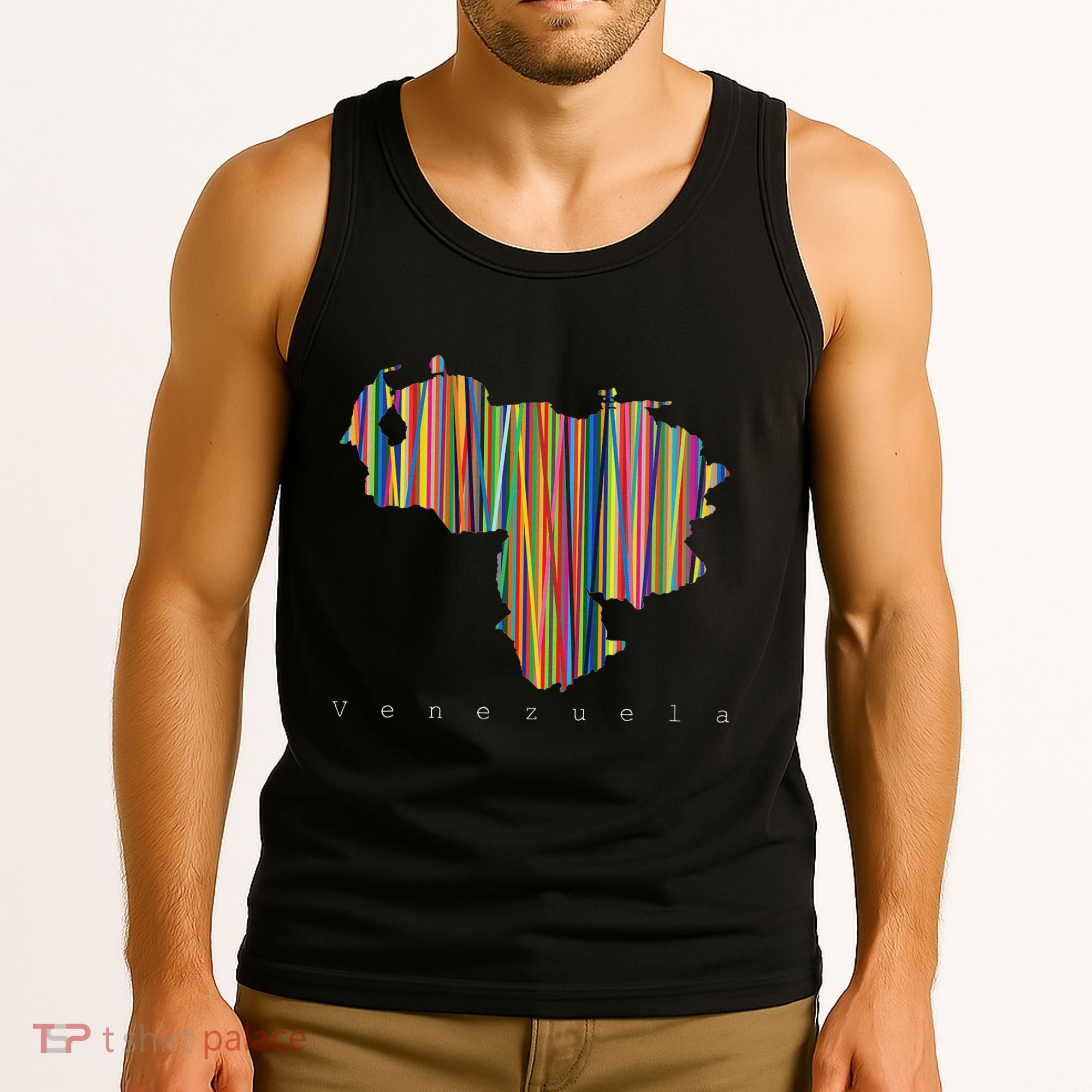 Venezuela Map Multicoloured Kinetism Tank Top
