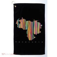 Venezuela Map Multicoloured Kinetism Golf Towel thumb 0