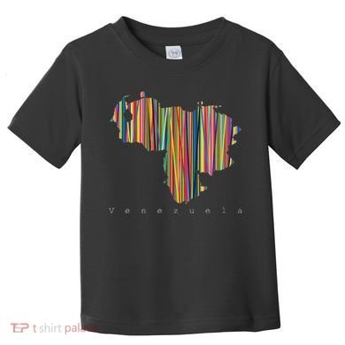 Venezuela Map Multicoloured Kinetism Toddler T-Shirt