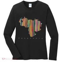 Venezuela Map Multicoloured Kinetism Women's Long Sleeve Shirt thumb 0